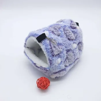 

Pet Hamster Hammock Cage Winter Warm House Plush Soft Hanging Bed for Hamster Squirrel Little Mouse Mini Animal Living Nest