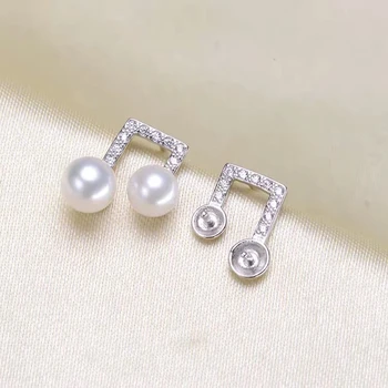

Music Style Earrings Mountings Findings Settings Jewelry Parts Fittings Accessories for Pearls Coral Agate Beads Stones