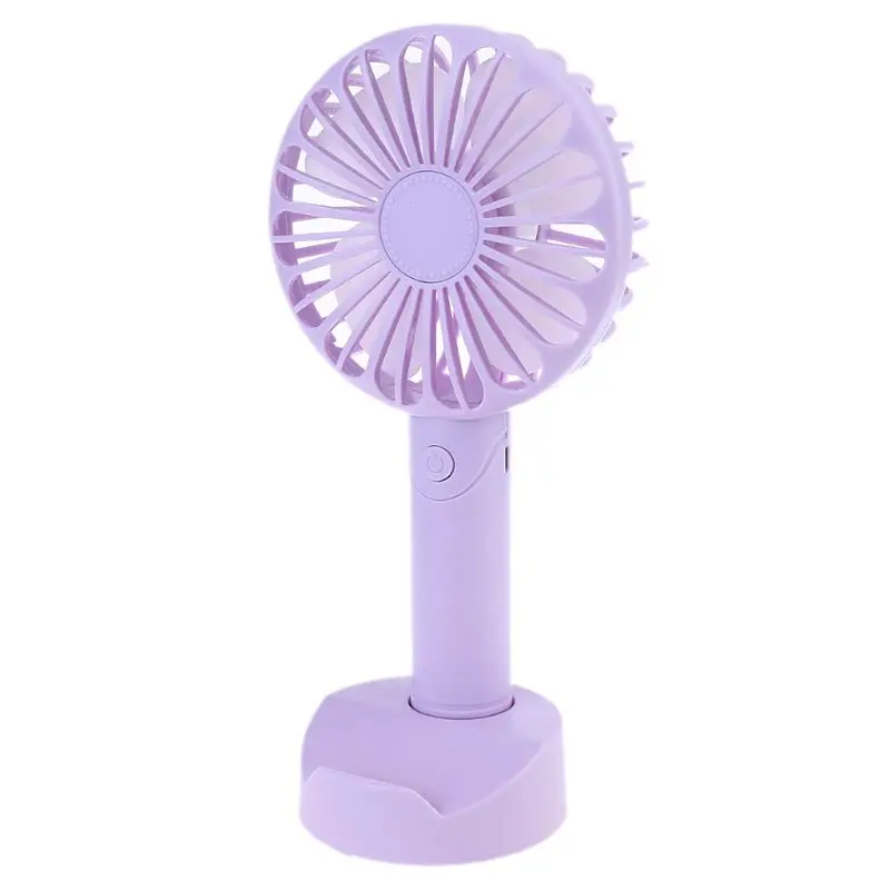 

USB or 3x AAA Battery Powered Handheld Desktop Cooling Fan Air Cooler with Mobile Phone Holder 3 Speed Desk Fan for Camping Home