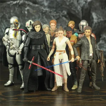 

Star Wars 9 Rise Skywalker 6" Action Figure Rey Ren Dameron Finn Luke Darth Revan Trooper BB-8 C3PO Original Black Series Toys