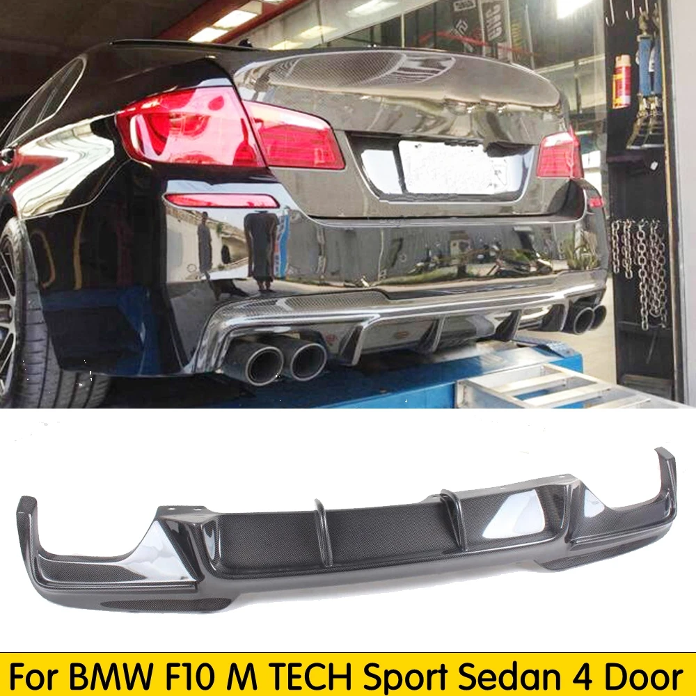 Диффузор заднего бампера F10 из углеродного волокна для BMW 520i 528i 530i 535i 520d 525d 530d 535d M