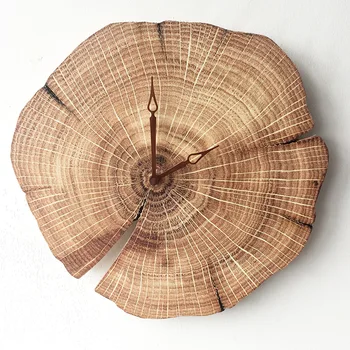 

Funlife Wooden Wall Clock,Silence Quartz Sweep movement,Modern Design Wood Wall Clock Nordic Living Room Bedroom Home Decor,11''