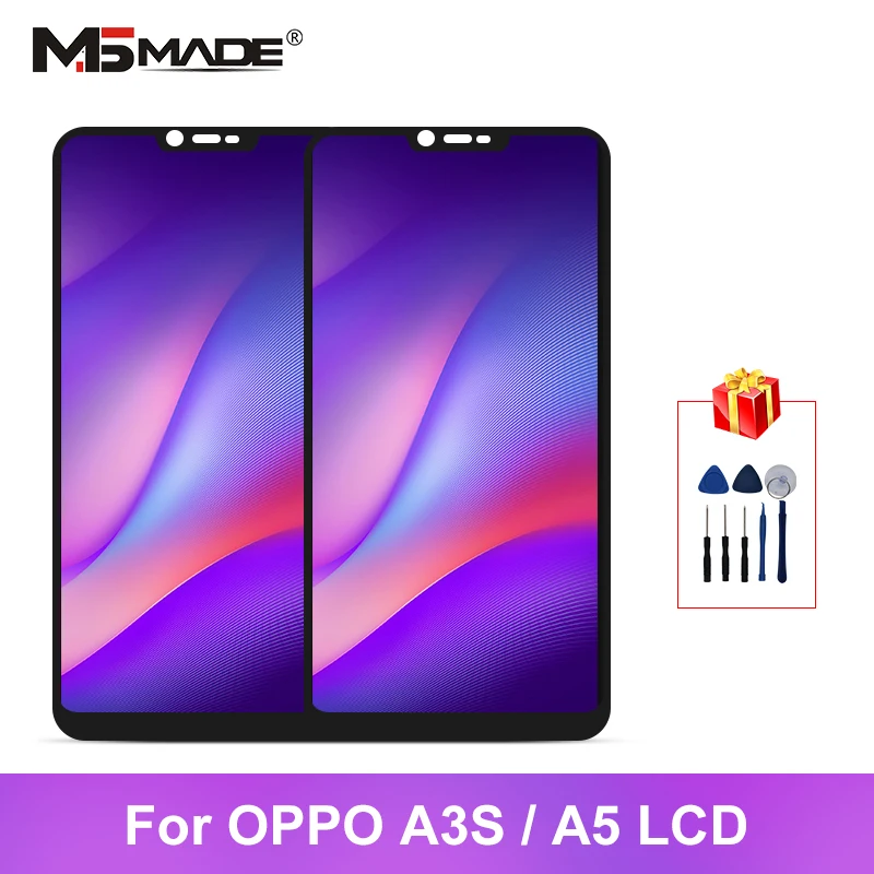 6 2 &quotдля OPPO A3S LCD A5 CPH1385 CPH1803 ЖК дисплей сенсорный экран дигитайзер Запасные части