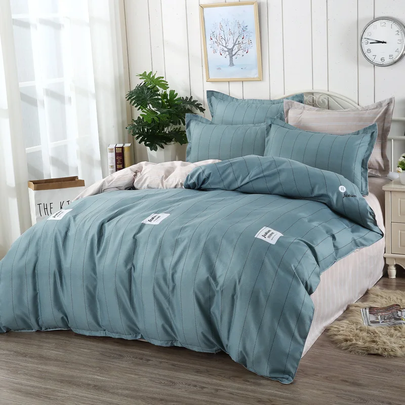 

Simanfei 1pc Bedspreads+ 1pc Sheet+ 2pc Pillowcase Home Textile Bedding Sets Single Double Mattress Soft Comfortable Bed Cover