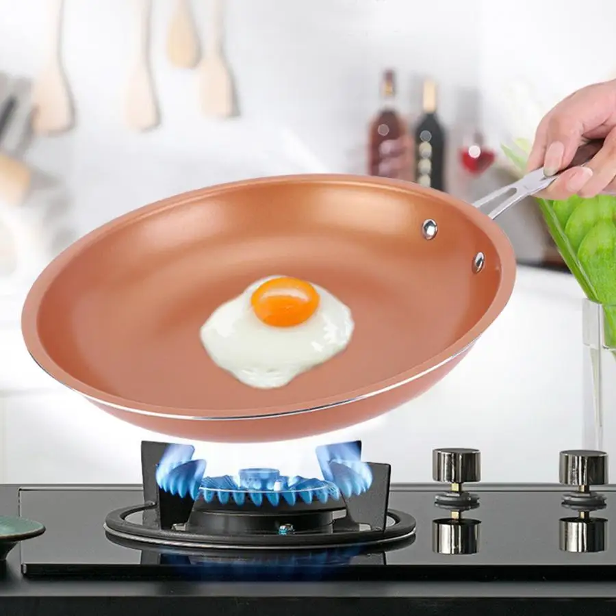 Cookware Kitchen Aluminum Cookware Non-stick Egg Cooking Frying Baking Pan with Handle pan