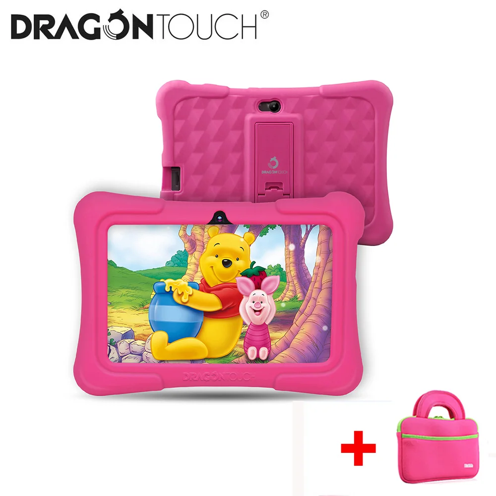 Dragon Touch Y88X Pro 7 ''HD дисплей детский планшет для детей 2 ГБ+ 16 Гб четырехъядерный Android 9,0 с планшетным карманом Wifi планшетный ПК