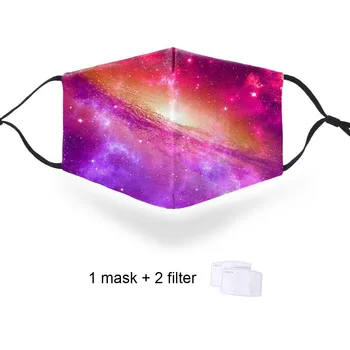 

Mens/Women Starry Sky Fashion 3D Mask Autumn Spring Windproof Skin-Friendly Anti-dust Comfortable Male Reusable Breathable Masks