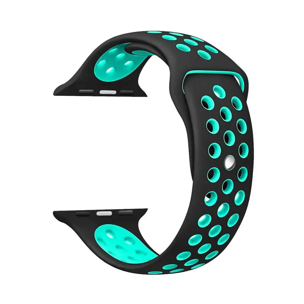 Black lake green hil Старый клиент ремешок для Apple watch band цвет высокого качества - Цвет ремешка: Black lake green hil