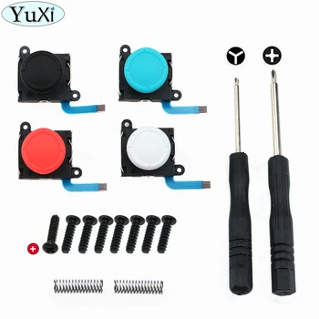 

YuXi 3D analog joystick Sticks sensor replacement for Nintend Switch NS controller parts Repair w/ Tool Kit