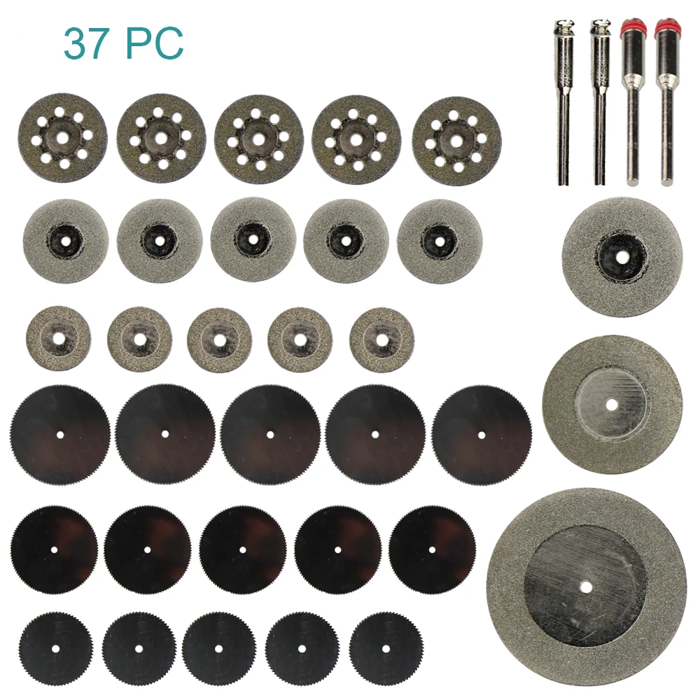 37 шт. алмазный режущий диск Dremel аксессуары нефрит стеклянный алмазный режущий диск Fit вращающиеся инструменты Dremel инструмент для сверления