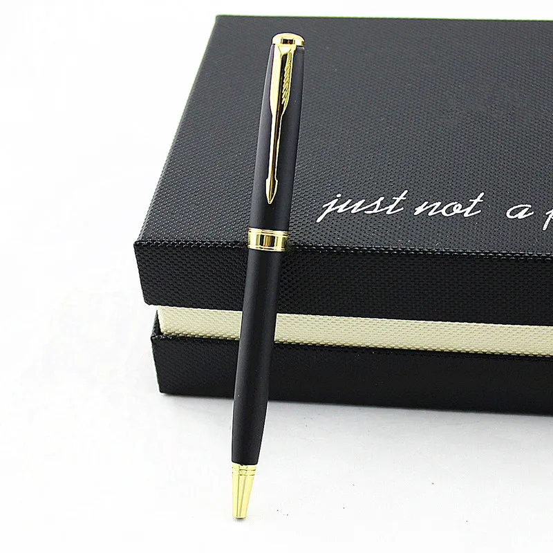 Роскошный Серебряный стержень, вращающаяся металлическая масляная офисная деловая ручка, подарочная ручка, дизайнерская канцелярская ручка, новинка, шариковая ручка, заправка