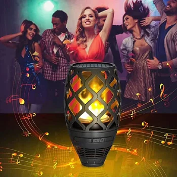 

Solar LED light with bluetooth speaker wireless HD audio speaker waterproof endless music controlled by mobile phone pad