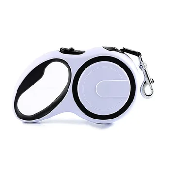 

White Pet Leash Petractable Leash Durable Premium Dog Leashes Nylon Abrasion resistance Leash Dog Training Daily Leashes