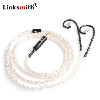 

Type-C/2.5/3.5/4.4mm interface Single Crystal Copper 8 Core Silver Plated HIFI Upgrade MMCX Cable with MMCX/2Pin Connector
