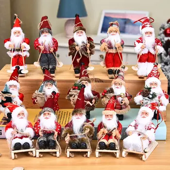 

2020 happy new year christmas ornament christmas gift santa snowman tree doll pendant hanging home decoration