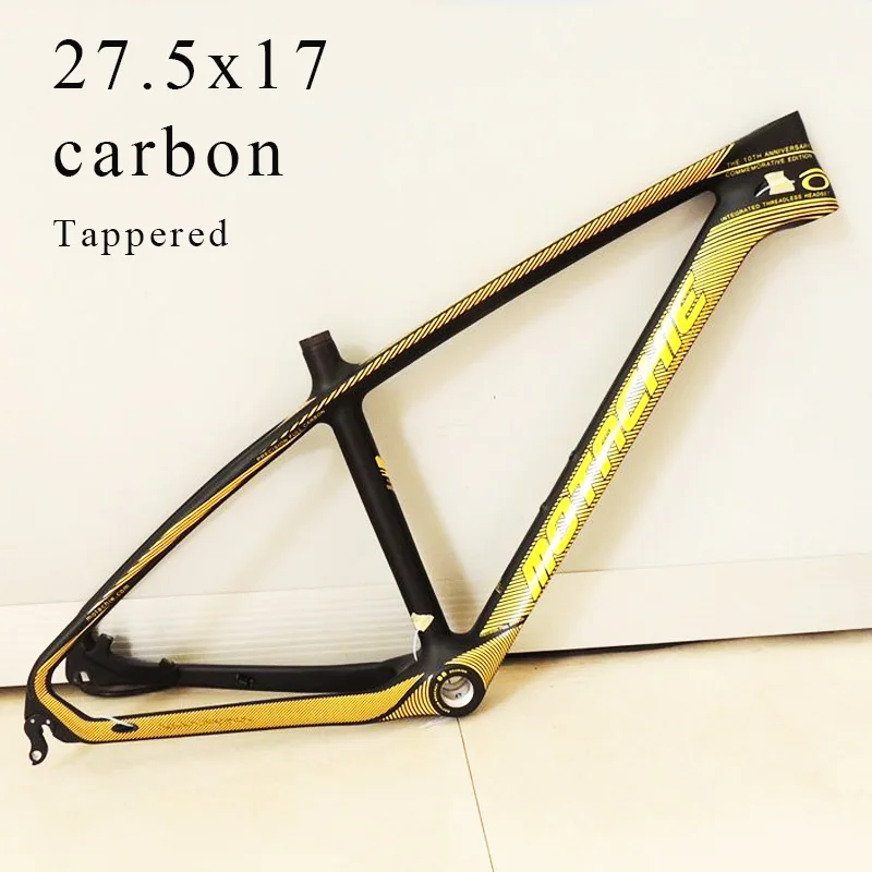 Абсолютно Новый 27 5 17 дюймов углеродная рама tappred 41 8*52 мм полностью MTB Рама для