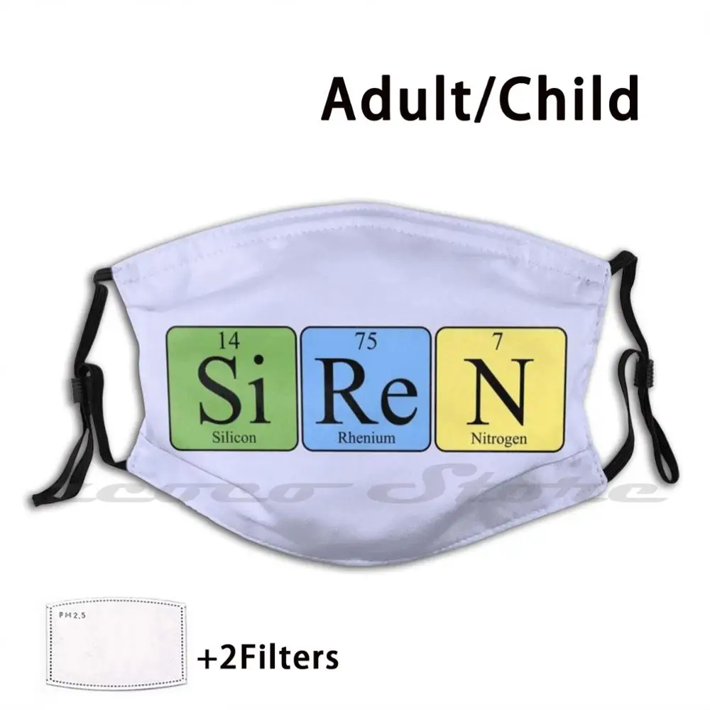 

Современная моющаяся маска-сирена с фильтром Pm2.5 для взрослых и детей, аксессуары для одежды и креативного использования, морская и летняя Русалка с логотипом