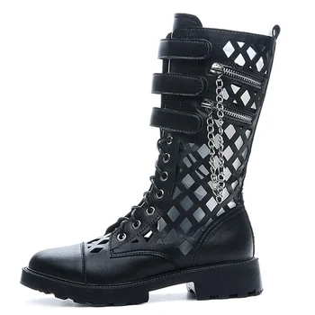 

Fashion Women Lady Hollow Hole Shoes Soft Breathable Anti-slip Boots Wear-resistant Soles For Summer Outdoor