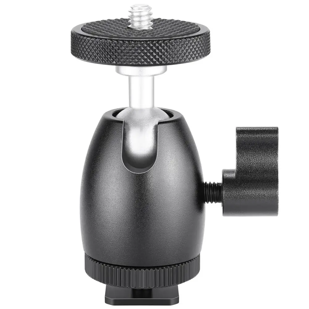 20 Tripod Screw Neewer Black Metal Cold Shoe Flash Stand Adapter with 1/4-inch 5 Packs 