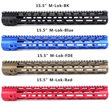 15," ar15 handguard free float mlok handguard M4 система крепления черный/синий/FDE/красный handguard airsoft mlok grip