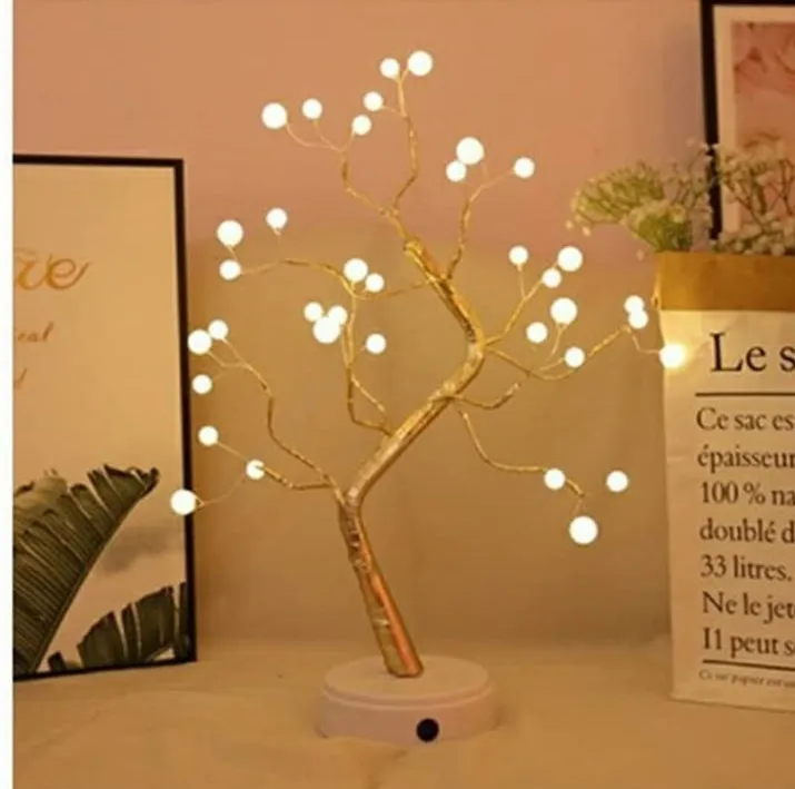 night light lamp LED Night Light Mini Christmas Tree Light Twinkling Copper Wire Light Garland Lamp For Holiday Home Kids Bedroom Decor Luminary motion sensor night light Night Lights