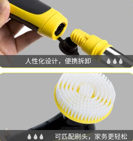 Electric multi-functional household toilet tile gap floor strong labor-saving easy Japanese long-handle magic cleaning brush J06