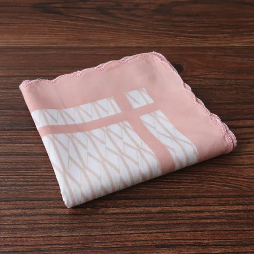22 Handkerchiefs Women Cotton High Quality Soft Funny Printed Plaid Various Color Casual Ladies Pocket Square Elegant Chic Trendy - Цвет: 22