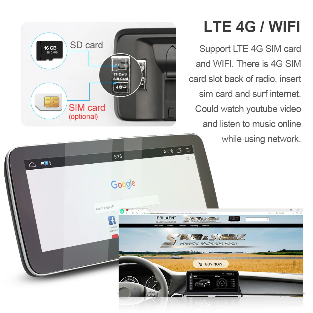 Android 10.0 Car Multimedia Player for Audi A4 B8 A5 S4 2009-2017 AutoRadio Navigation GPS IPS 10.25' Screen Carplay Headunit