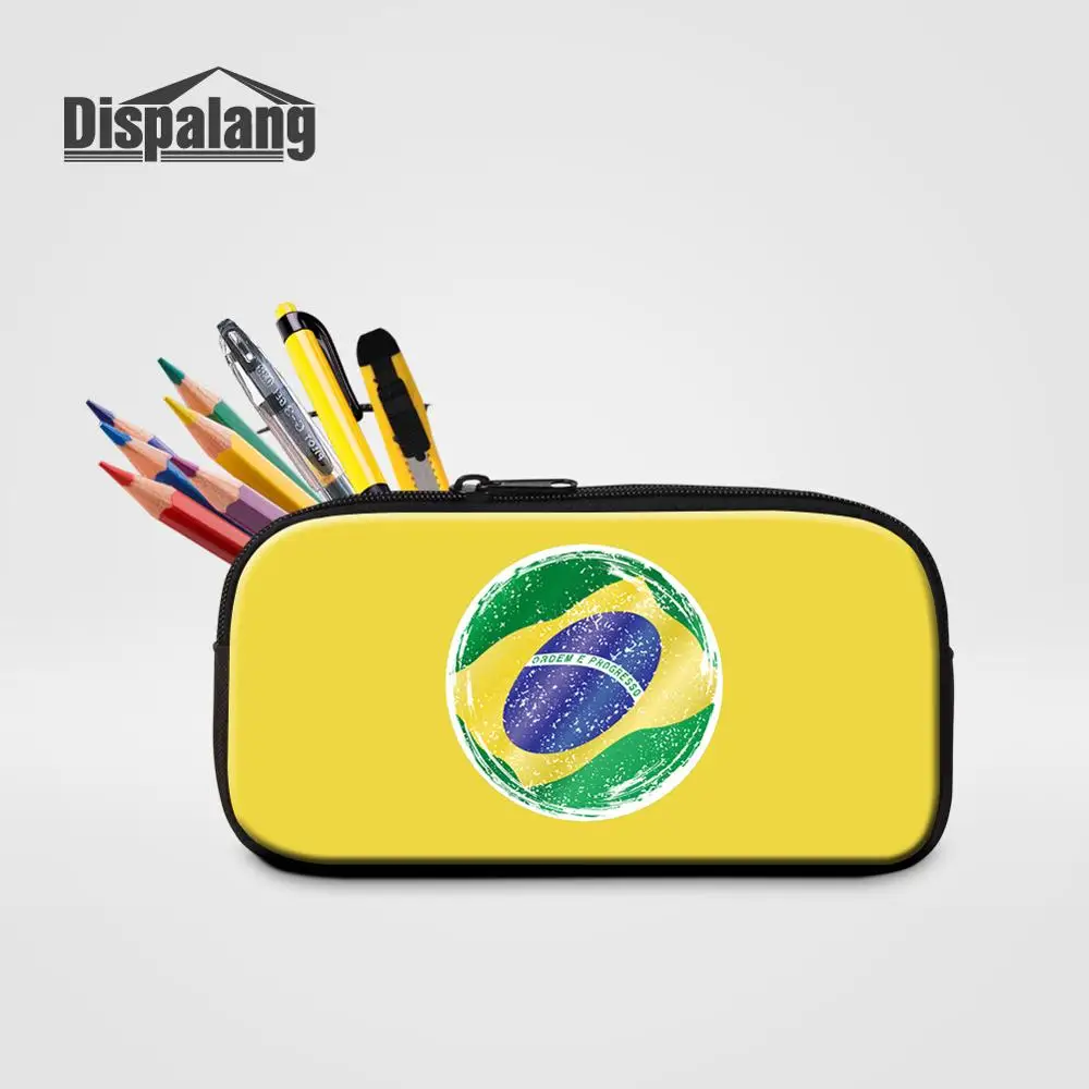 Pencil Case02 Крутой чехол-карандаш для мальчиков для бразильских фанатов бразильский индивидуальный дизайн косметички для женщин мини-пенал на молнии для студенческих канцелярских принадлежностей - Цвет: Pencil Case02