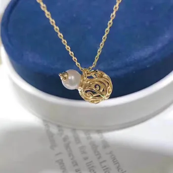 

Jewelry Handwork Pendant Base S925 Sterling Silver Pearl Pendant Accessories And Parts Findings Jewelry For DIY Fittings Women