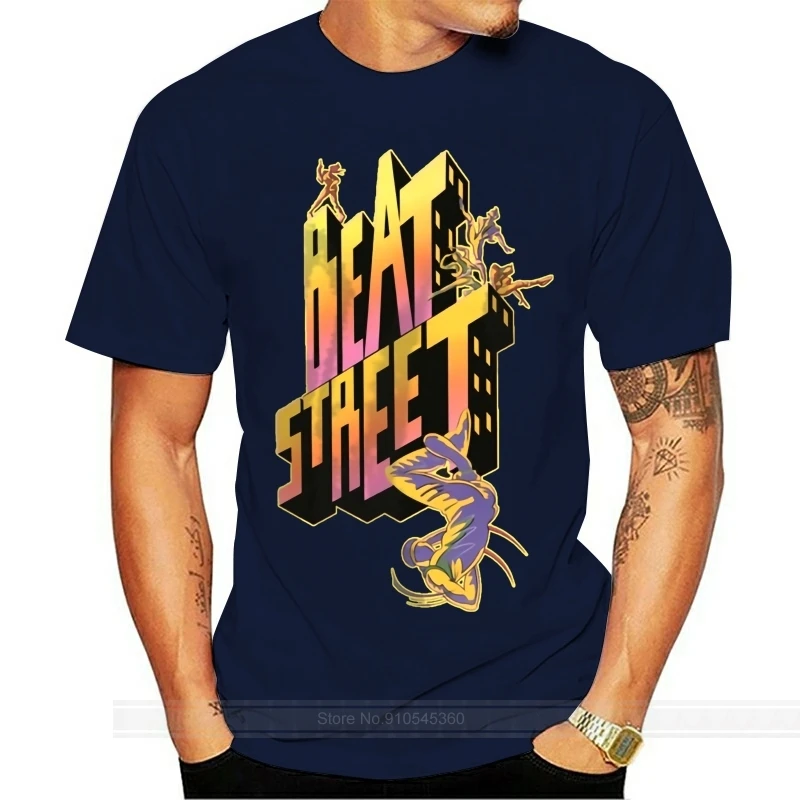 Beat Street Американский 80S драма фильм с коротким рукавом Черная Мужская футболка
