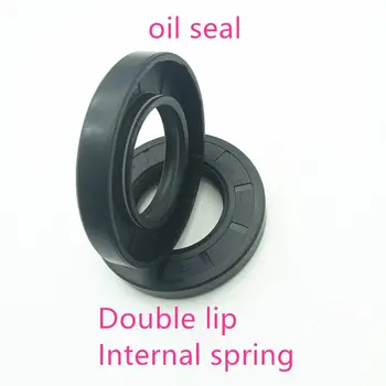 

NBR framework oil seal TC38 40 42*70*7 8 9 10 12mm double lip with clamp spring