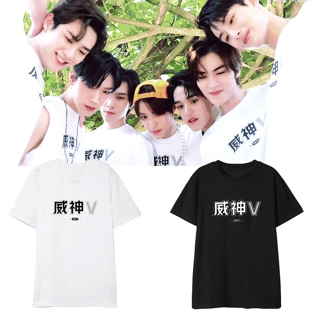 Kpop NCT WayV альбом рубашки хип хоп Повседневная Свободная одежда футболка Топы с короткими рукавами футболка DX1193