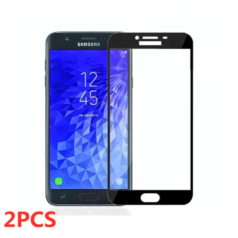2 шт полное покрытие из закаленного стекла пленка для samsung J2 J4 Core J6 J8 2018 Plus или Prime