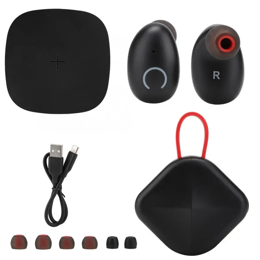 B6 IPX7 Waterproof Bluetooth 5.0+EDR Protocol Smart Earphone Wireless Earbuds Headset Earphones Support Aptx for iOS/Android