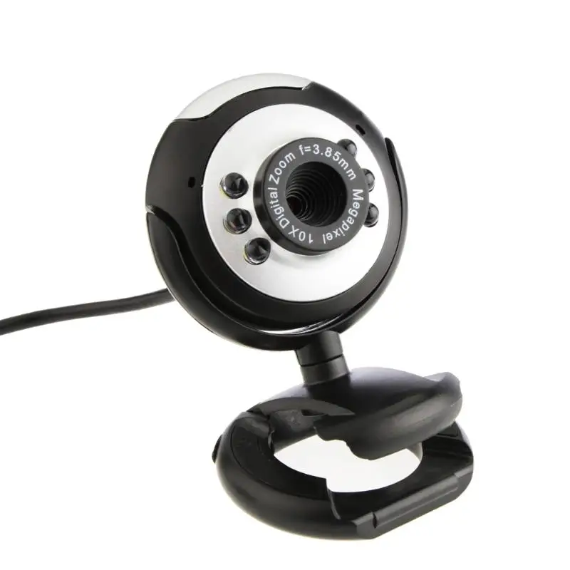 HD 12,0 MP 6 светодиодный USB веб-камера с микрофоном и ночным видением для настольного ПК