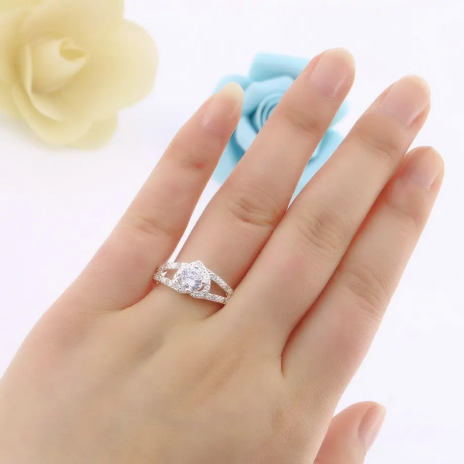 Источник корейско-Стиль сердце Форма кольцо-Стиль Пара Кольца AliExpress EBay Лидер продаж