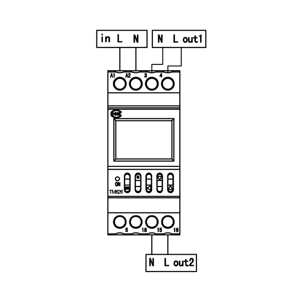 Two Groups Output Separate Control 7 Days Weekly Programmable 2 Channels Timer Switch Time Min. 1 Second Interval Clock Din Rail images - 6