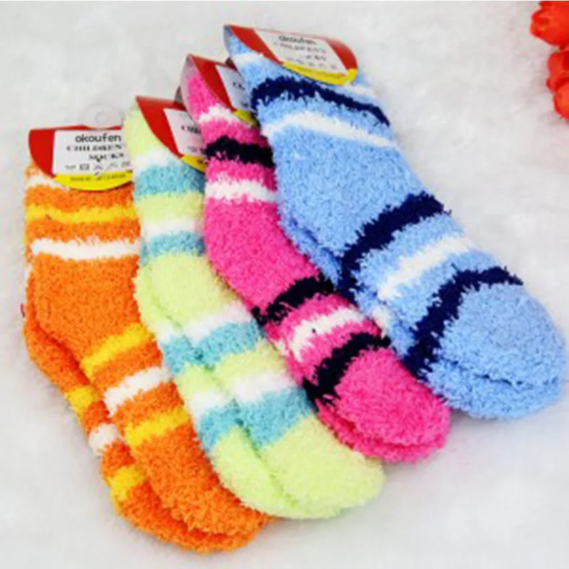 Новые зимние теплые носки для маленьких мальчиков и девочек, брендовые качественные детские махровые толстые носки, розничная - Цвет: boy color