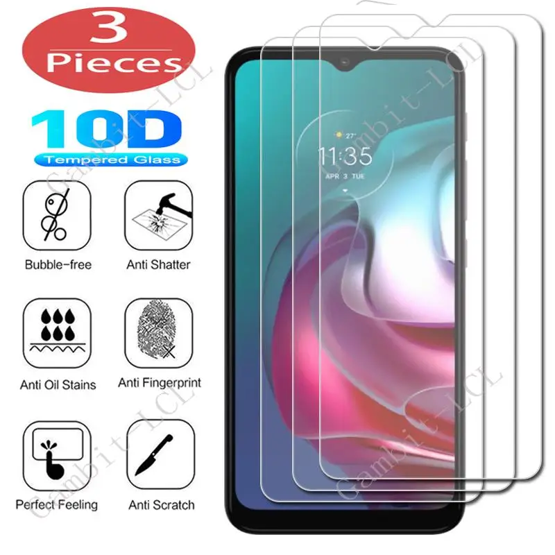 3Pcs Protection Glass For Motorola Moto G10 Power G100 G20 G30 G60 G60S G40 Fusion G50 P50 Tempered Screen Protective Cover Film