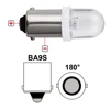 10x BA9S T4W светодиодный ная автомобильная лампа T2W T3W, автомобильная внутренняя лампа, светодиодная лампа, маркер, светоизлучающие диоды 12913 12929 ► Фото 2/6