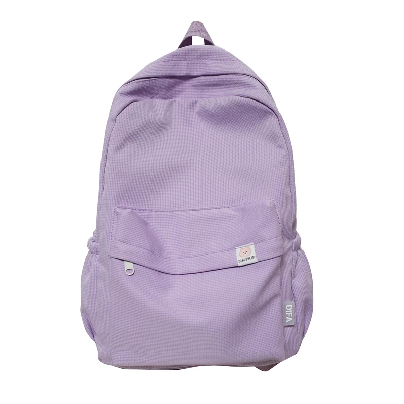 Stylish Backpacks expensive  High Quality Waterproof Solid Color Nylon Women Backpack College Style Travel Rucksack School Bags for Teenage Girl Boys New Stylish Backpacks discount Stylish Backpacks