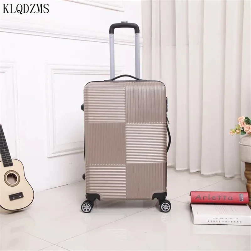KLQDZMS 2" 24" 2" дюймов Дорожный чемодан ABS+ PC чемодан на колёсиках Спиннер на колесиках чемодан на колесиках пароль для мужчин и женщин
