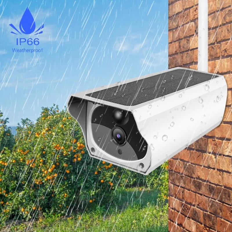  HOT-1080P Solar Power IP Camera 4X Zoom 2MP WIFI Wireless Waterproof Night Vesion APP Remote Monito