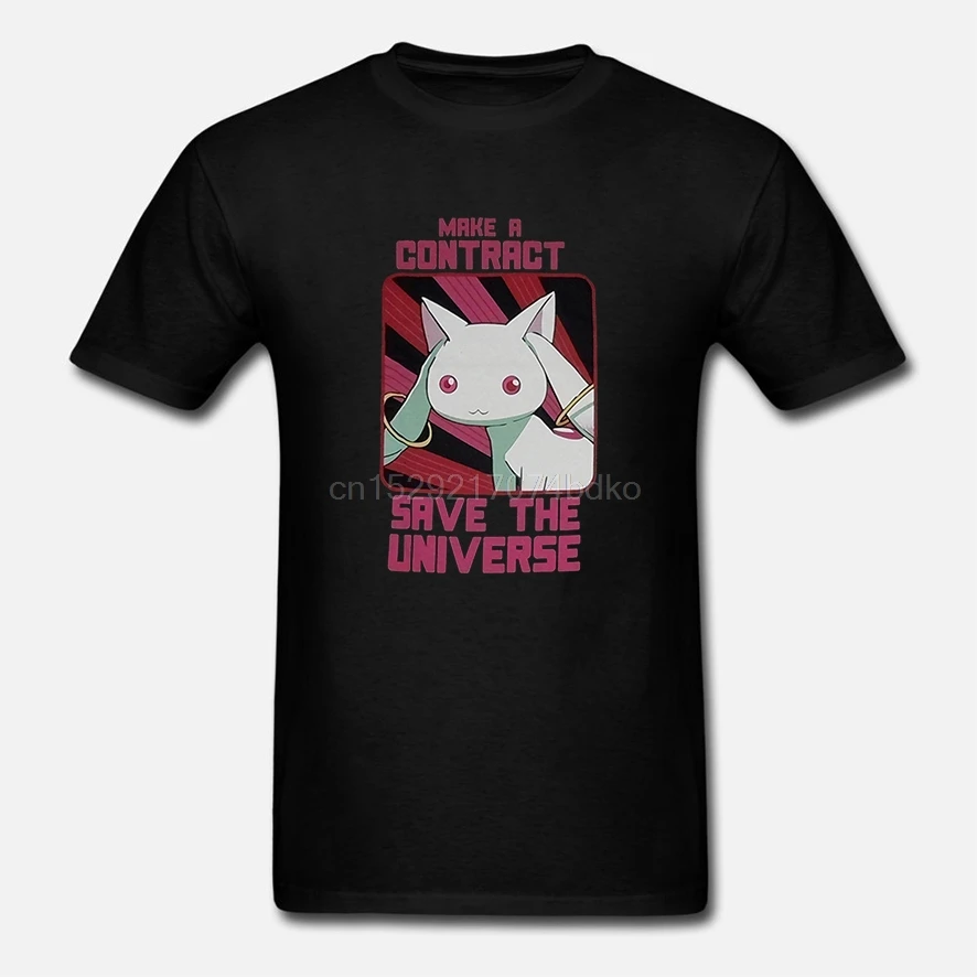 Женская футболка Puella Magi Мадока Magica Kyubey | Мужская одежда