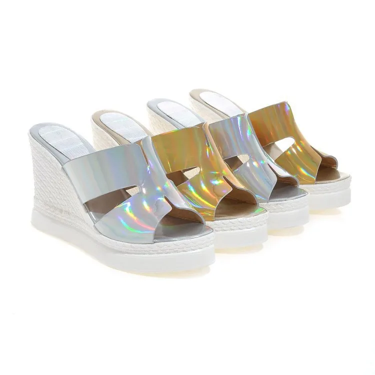 

2016 Summer New Style Slanted Heel Peep-toe Sandals Waterproof Platform Large Size WOMEN'S Shoes Fashion Comfortable Casual High