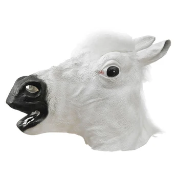 

Carnival mask "Horse", color white