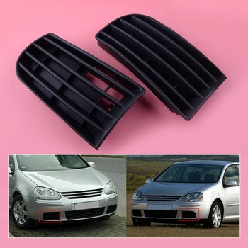 

1 Pair Black Plastic Left & Right Front Bumper Lower Fog Light Lamp Cover Grille Fit For VW Golf 5 MK5 2004 2005 2006 2007 2008