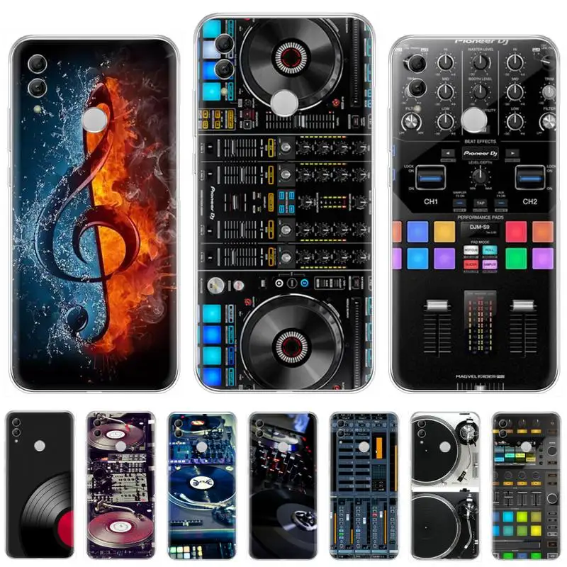Музыкальный DJ контроллер миксер Bling милый чехол для телефона Huawei Honor 10 10i 20 5C 7 7A 8A 8S