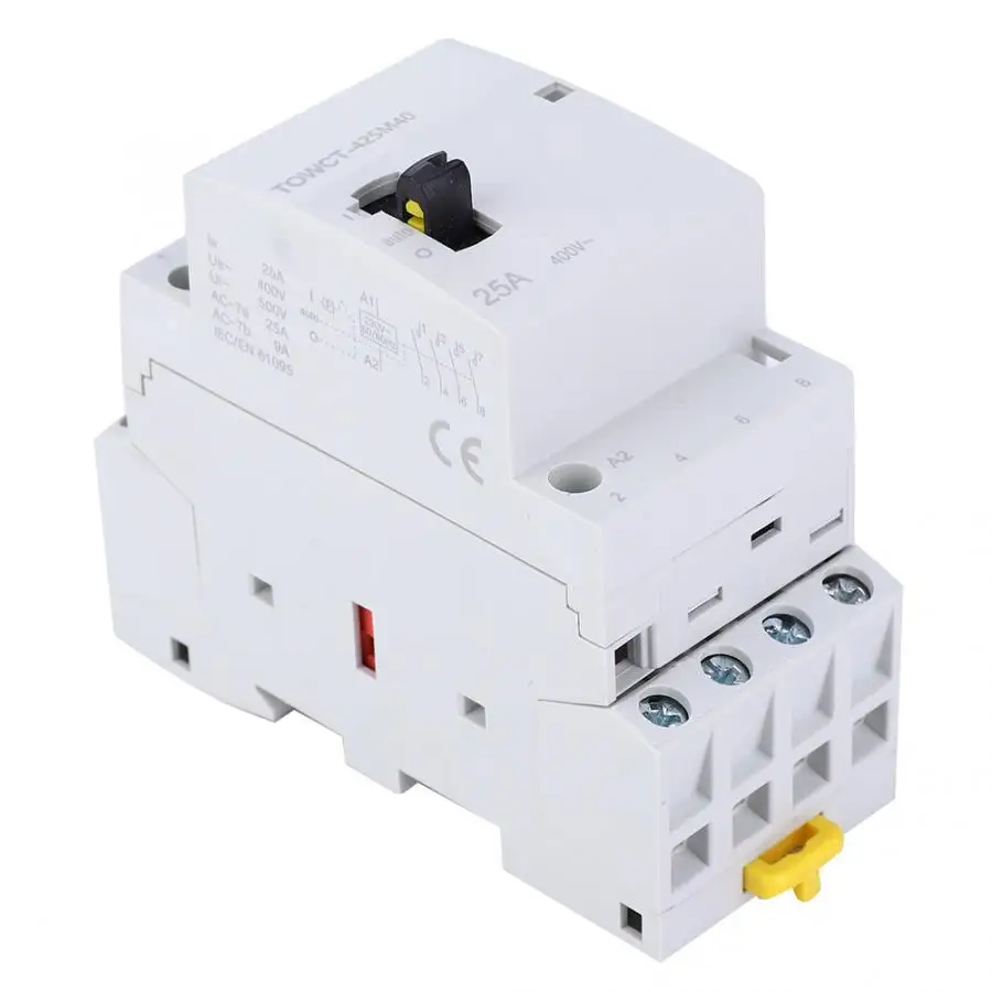 Ручной Управление контакторов AC контактор для дома модуль 4P 25A 230/240V 4NO шиномонтажный станок с ручным контактор для пульт Cotnrol